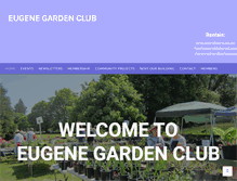 Tablet Screenshot of eugenegardenclub.org